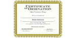 Ordained Minister Walter Holbrook