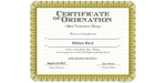 Ordained Minister William Ward