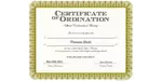 Ordained Minister Thomas Shutt