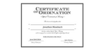 Ordained Minister Jonathan Mosebach