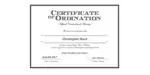 Ordained Minister Christopher Slack