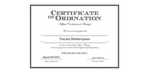 Ordained Minister Vincent Wedderspoon