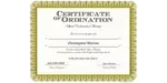 Ordained Minister Christopher Warren