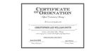 Ordained Minister CHRISTOPHER LEE WILLIAM SMITH